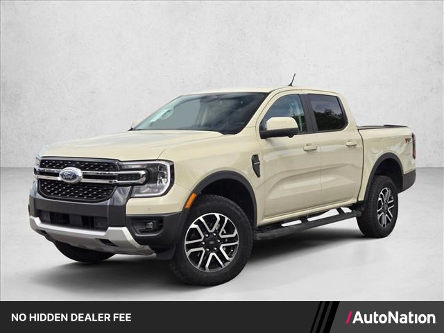 Desert Sand 2026 Ford Ranger Lariat SuperCrew 4WD Pickup Truck Four-Wheel Drive Automatic