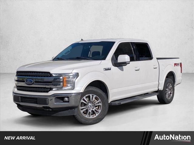 White Platinum Metallic Tri-Coat 2019 Ford F-150 Lariat SuperCrew 4WD Pickup Truck Four-Wheel Drive Automatic