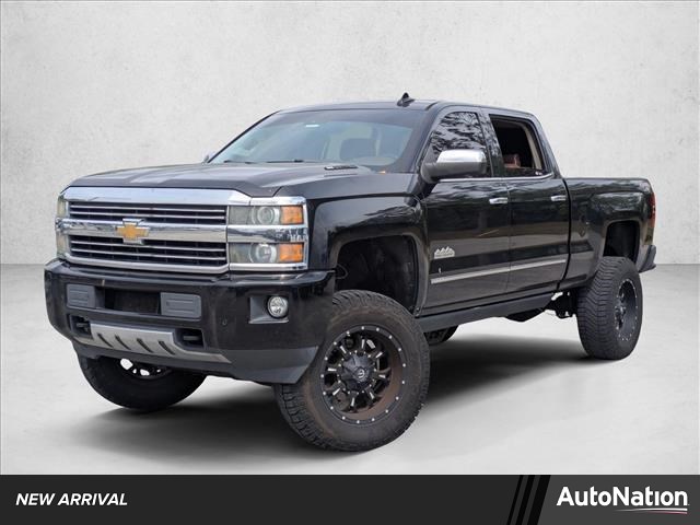 Black 2015 Chevrolet Silverado 2500HD High Country Crew Cab 4WD Pickup Truck Four-Wheel Drive 6-Speed Automatic