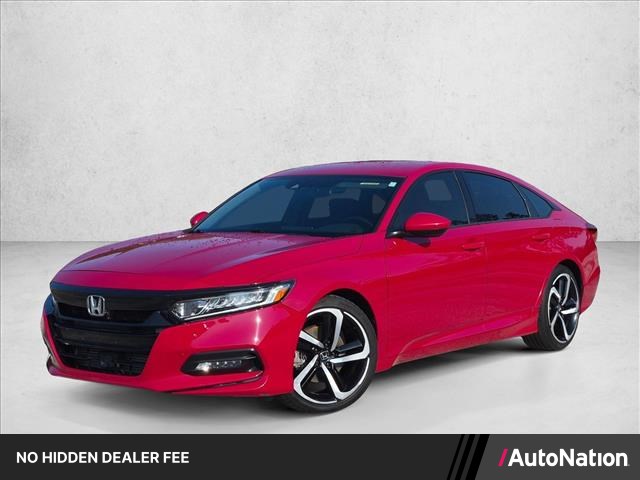 San Marino Red 2018 Honda Accord Sedan Front-Wheel Drive 6-Speed Manual