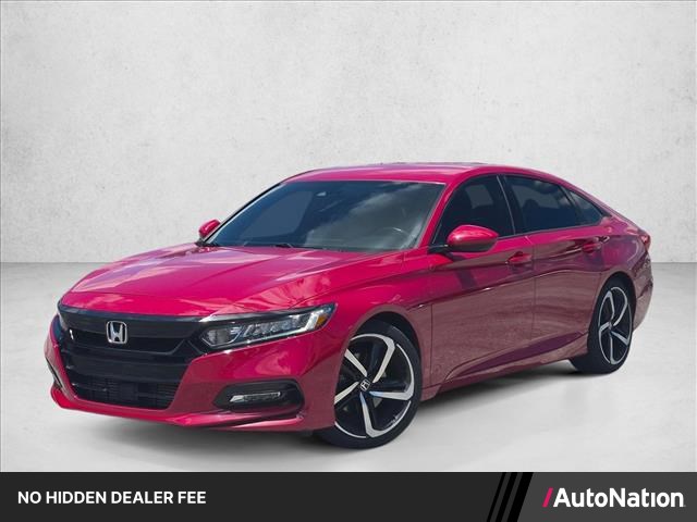 San Marino Red 2018 Honda Accord Sedan Front-Wheel Drive 6-Speed Manual
