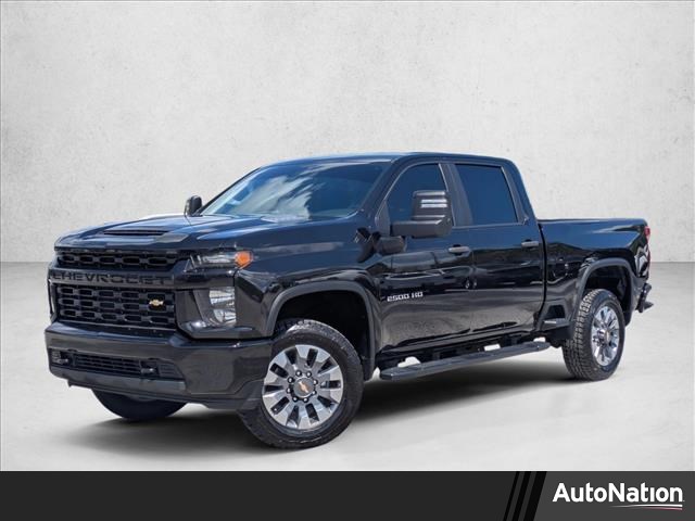 Mosaic Black Metallic 2022 Chevrolet Silverado 2500HD Custom Crew Cab RWD Pickup Truck 4X2 6-Speed Automatic