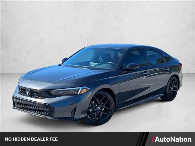 Meteorite Gray Metallic 2026 Honda Civic Sedan Front-Wheel Drive Continuously Variable Transmission