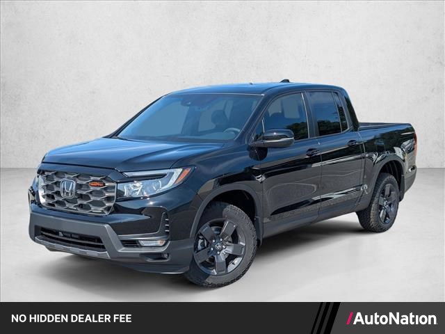 Crystal Black Pearl 2026 Honda Ridgeline TrailSport AWD Pickup Truck All-Wheel Drive Automatic