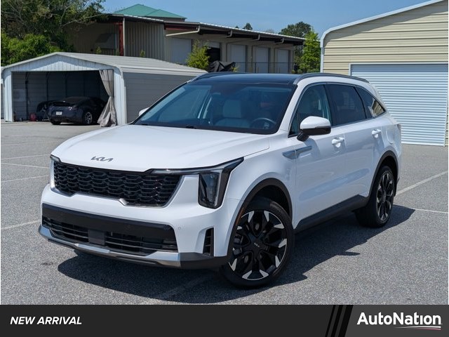 Glacial White Pearl 2025 Kia Sorento EX AWD SUV / Crossover All-Wheel Drive Automatic