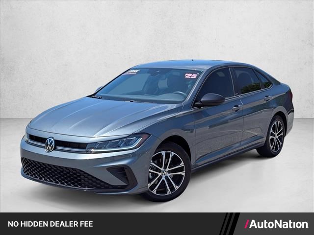 Platinum Gray Metallic 2025 Volkswagen Jetta Sport FWD Sedan Front-Wheel Drive 8-Speed Automatic