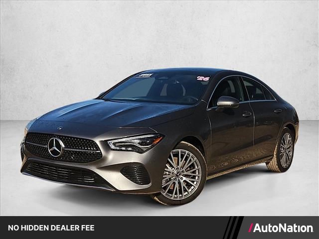 Gray (Mountain Grey Metallic) 2026 Mercedes-Benz CLA Coupe All-Wheel Drive Automatic