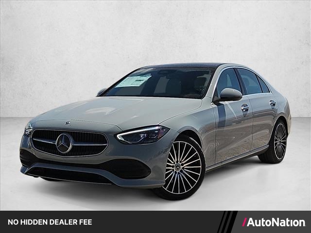 Gray (Manufaktur Alpine Grey) 2026 Mercedes-Benz C-Class Sedan Rear-Wheel Drive Automatic