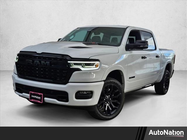 Bright White Clearcoat 2026 RAM 1500 Limited Crew Cab 4WD Pickup Truck Four-Wheel Drive 8-Speed Automatic