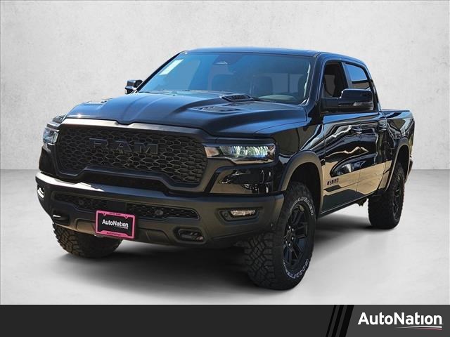 Diamond Black Crystal Pearlcoat 2026 RAM 1500 Rebel Crew Cab 4WD Pickup Truck Four-Wheel Drive 8-Speed Automatic
