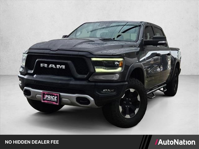 Gray (Granite Crystal Metallic Clearcoat) 2021 RAM 1500 Rebel Crew Cab 4WD Pickup Truck Four-Wheel Drive 8-Speed Automatic