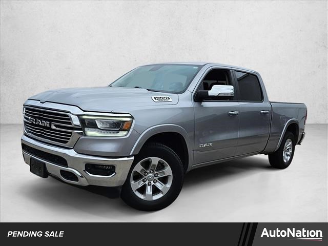 Billet Silver 2019 RAM 1500 Laramie Crew Cab 4WD Pickup Truck Four-Wheel Drive