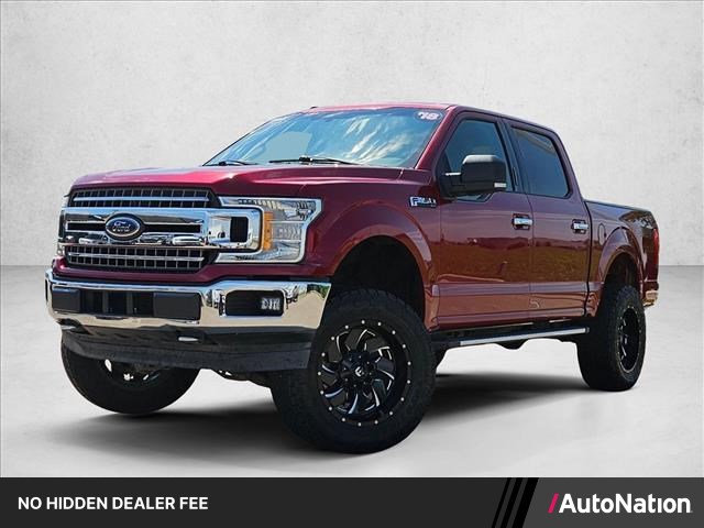 Ruby Red Metallic Tinted Clearcoat 2018 Ford F-150 XLT SuperCrew 4WD Pickup Truck Four-Wheel Drive Automatic