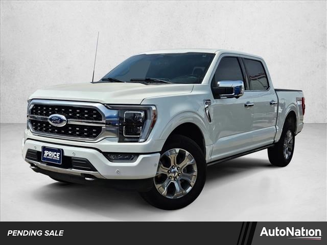 Star White Metallic Tri-Coat 2022 Ford F-150 Platinum SuperCrew 4WD Pickup Truck Four-Wheel Drive Automatic
