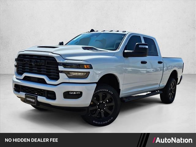 Bright White Clearcoat 2026 RAM 2500 Black Express Crew Cab 4WD Pickup Truck Four-Wheel Drive 8-Speed Automatic