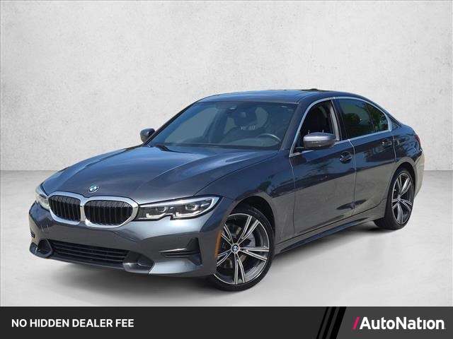 Gray (Mineral Grey Metallic) 2022 BMW 3 Series Sedan Rear-Wheel Drive Automatic
