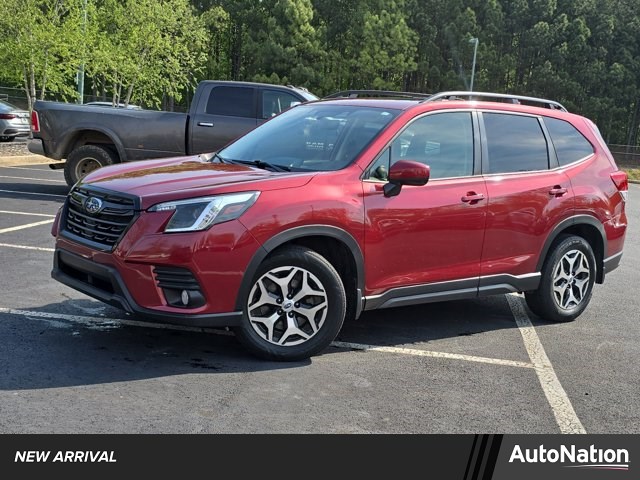 Crimson Red Pearl 2022 Subaru Forester Premium Crossover AWD SUV / Crossover All-Wheel Drive Automatic