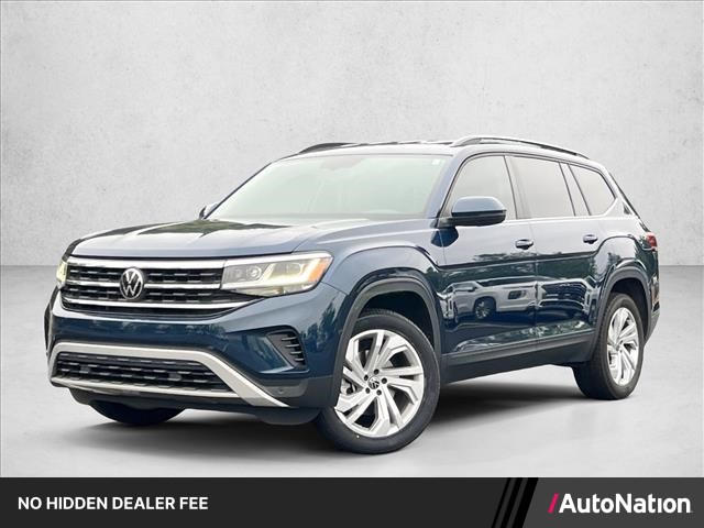 Tourmaline Blue Metallic 2023 Volkswagen Atlas 8-Speed Automatic