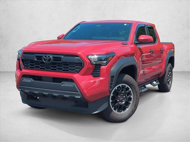 White 2025 Toyota Tacoma Pickup Truck Four-Wheel Drive Automatic
