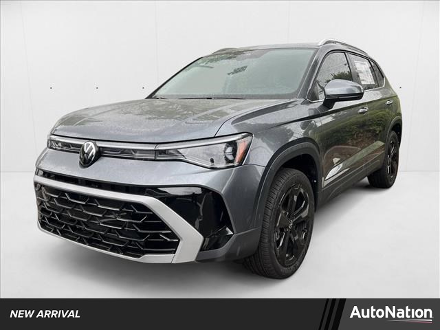 Platinum Gray Metallic 2025 Volkswagen Taos SEL 4Motion SUV / Crossover All-Wheel Drive Automatic