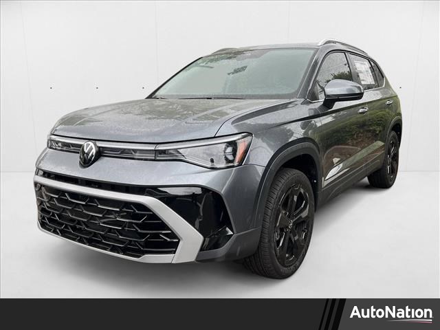 Platinum Gray Metallic 2025 Volkswagen Taos SEL 4Motion SUV / Crossover All-Wheel Drive Automatic