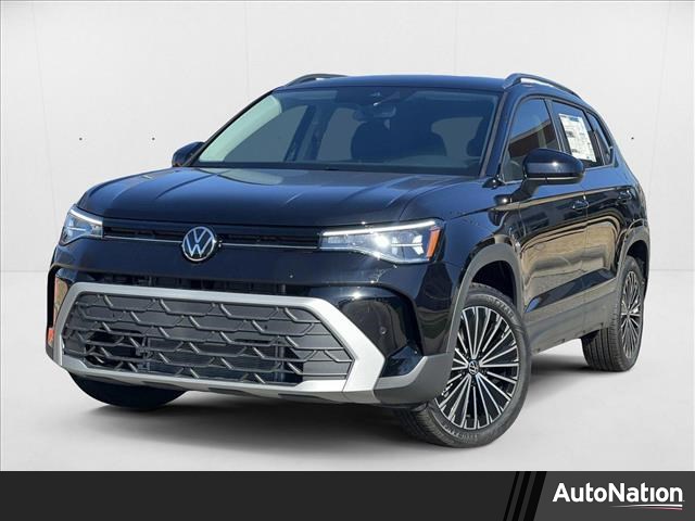 Deep Black Pearl 2025 Volkswagen Taos SE FWD SUV / Crossover Front-Wheel Drive Automatic