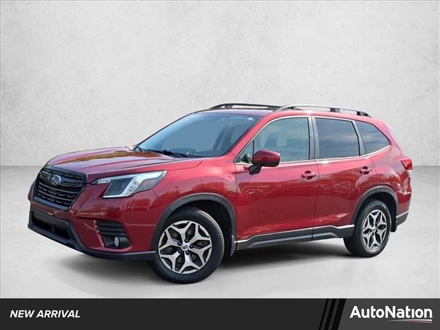 Crimson Red Pearl 2022 Subaru Forester Premium Crossover AWD SUV / Crossover All-Wheel Drive Automatic