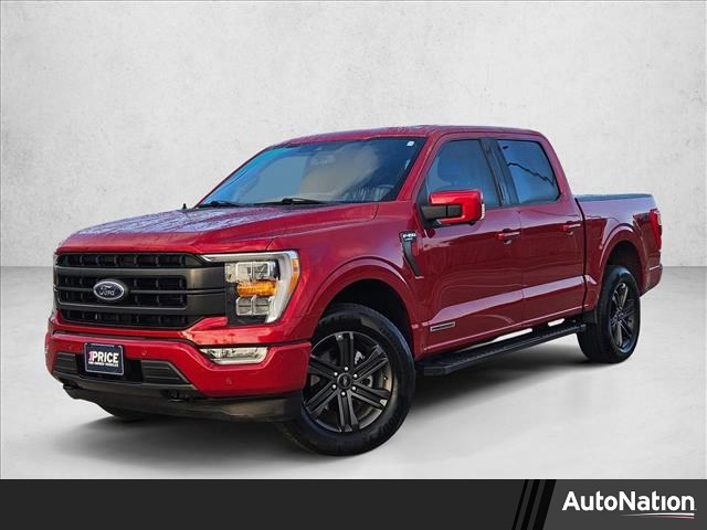 Rapid Red Metallic Tinted Clearcoat 2021 Ford F-150 Lariat SuperCrew 4WD Pickup Truck Four-Wheel Drive Automatic