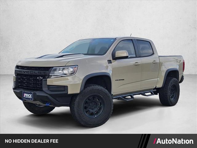 Sand Dune Metallic 2021 Chevrolet Colorado ZR2 Crew Cab 4WD Pickup Truck Four-Wheel Drive 8-Speed Automatic