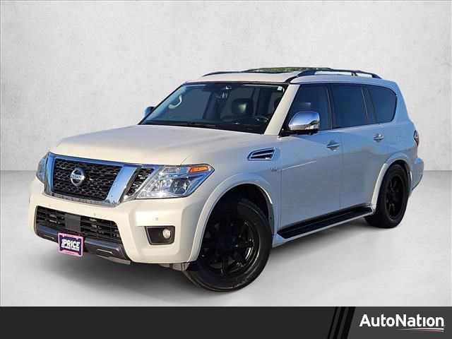 Pearl White Tricoat 2019 Nissan Armada Platinum RWD SUV / Crossover 4X2 Automatic