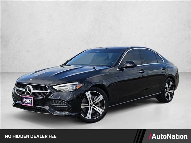 Black 2025 Mercedes-Benz C-Class Sedan Rear-Wheel Drive Automatic