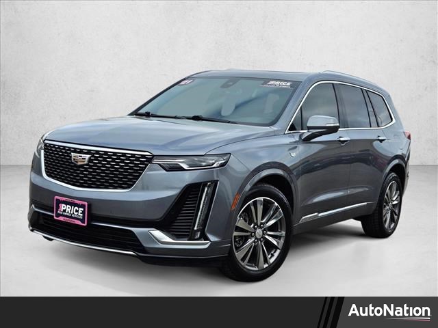 Gray (Satin Steel Metallic) 2021 Cadillac XT6 Premium Luxury FWD SUV / Crossover Front-Wheel Drive 9-Speed Automatic