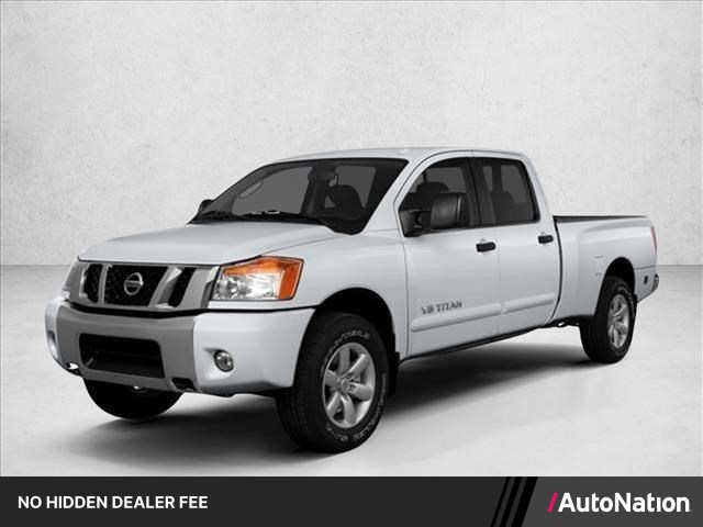 Gray (Gun Metallic) 2015 Nissan Titan Pickup Truck Four-Wheel Drive 5-Speed Automatic