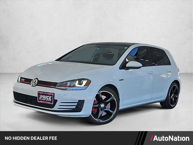 Pure White 2017 Volkswagen Golf GTI Hatchback Front-Wheel Drive 6-Speed Automatic