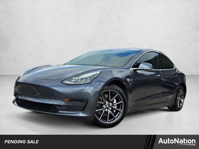 Silver/Gray 2019 Tesla Model 3 Standard Plus RWD Sedan Rear-Wheel Drive 1-Speed Automatic