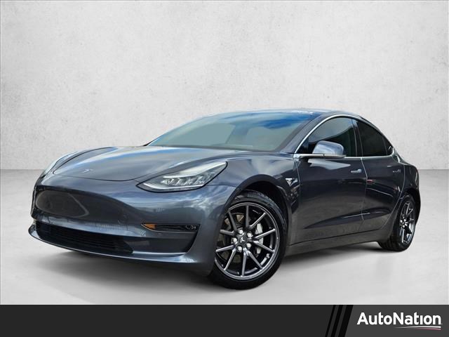 Silver/Gray 2019 Tesla Model 3 Standard Plus RWD Sedan Rear-Wheel Drive 1-Speed Automatic