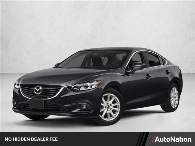 Jet Black Mica 2015 Mazda MAZDA6 i Touring Sedan Front-Wheel Drive Automatic