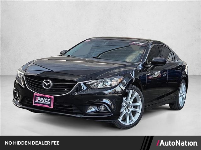 Jet Black Mica 2015 Mazda MAZDA6 i Touring Sedan Front-Wheel Drive Automatic