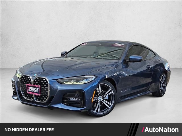 Arctic Race Blue Metallic 2024 BMW 4 Series Coupe Rear-Wheel Drive Automatic