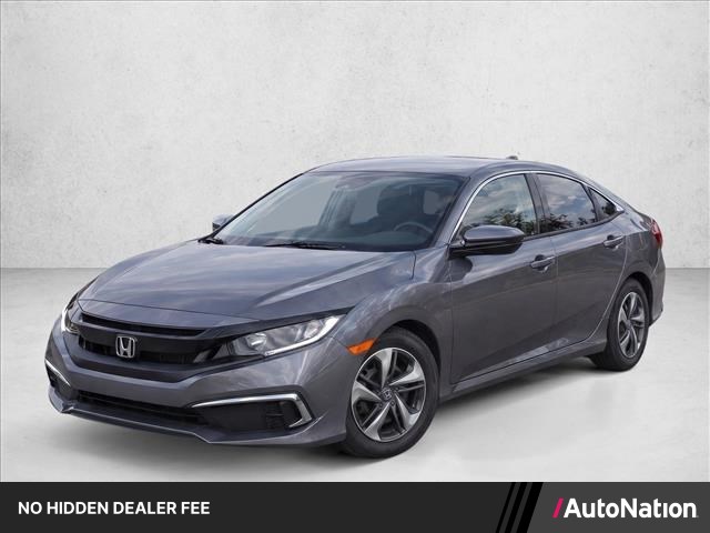 Gray (Modern Steel Metal) 2020 Honda Civic Sedan Front-Wheel Drive Automatic