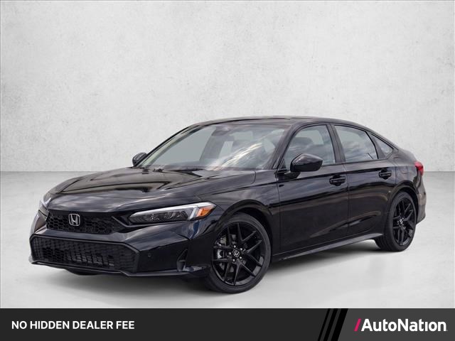 Crystal Black Pearl 2026 Honda Civic Hybrid Sedan Front-Wheel Drive Continuously Variable Transmission