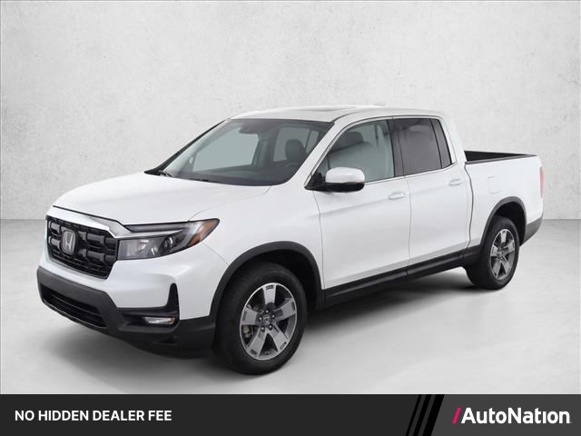 Gray (Platinum White Pea) 2025 Honda Ridgeline Pickup Truck All-Wheel Drive Automatic