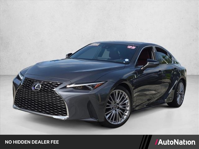 Cloudburst Gray 2025 Lexus IS Sedan Rear-Wheel Drive Automatic