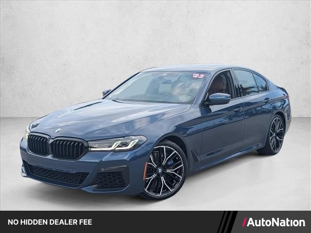 Phytonic Blue Metallic 2023 BMW 5 Series Sedan Rear-Wheel Drive Automatic