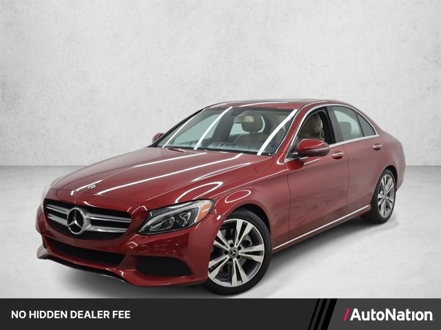 Designo Cardinal Red Metallic 2018 Mercedes-Benz C-Class Sedan Rear-Wheel Drive Automatic