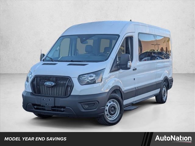 Oxford White 2025 Ford Transit Passenger 350 XL Medium Roof LB RWD Van Rear-Wheel Drive Automatic