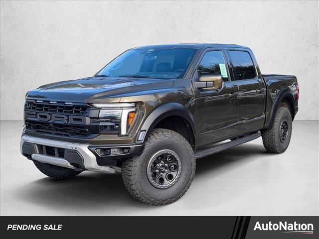 Shelter Green 2025 Ford F-150 Raptor SuperCrew 4WD Pickup Truck Four-Wheel Drive Automatic