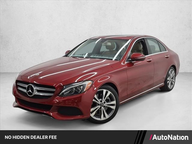 Designo Cardinal Red Metallic 2018 Mercedes-Benz C-Class Sedan Rear-Wheel Drive Automatic