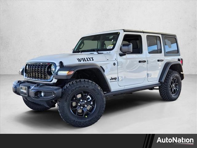 Bright White Clearcoat 2026 Jeep Wrangler Willys 4-Door 4WD SUV / Crossover Four-Wheel Drive 8-Speed Automatic