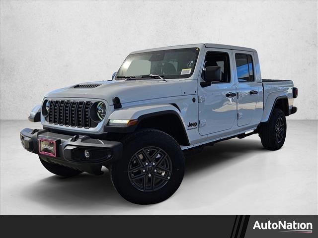 Bright White Clearcoat 2026 Jeep Gladiator Sport S Crew Cab 4WD Pickup Truck Four-Wheel Drive 8-Speed Automatic